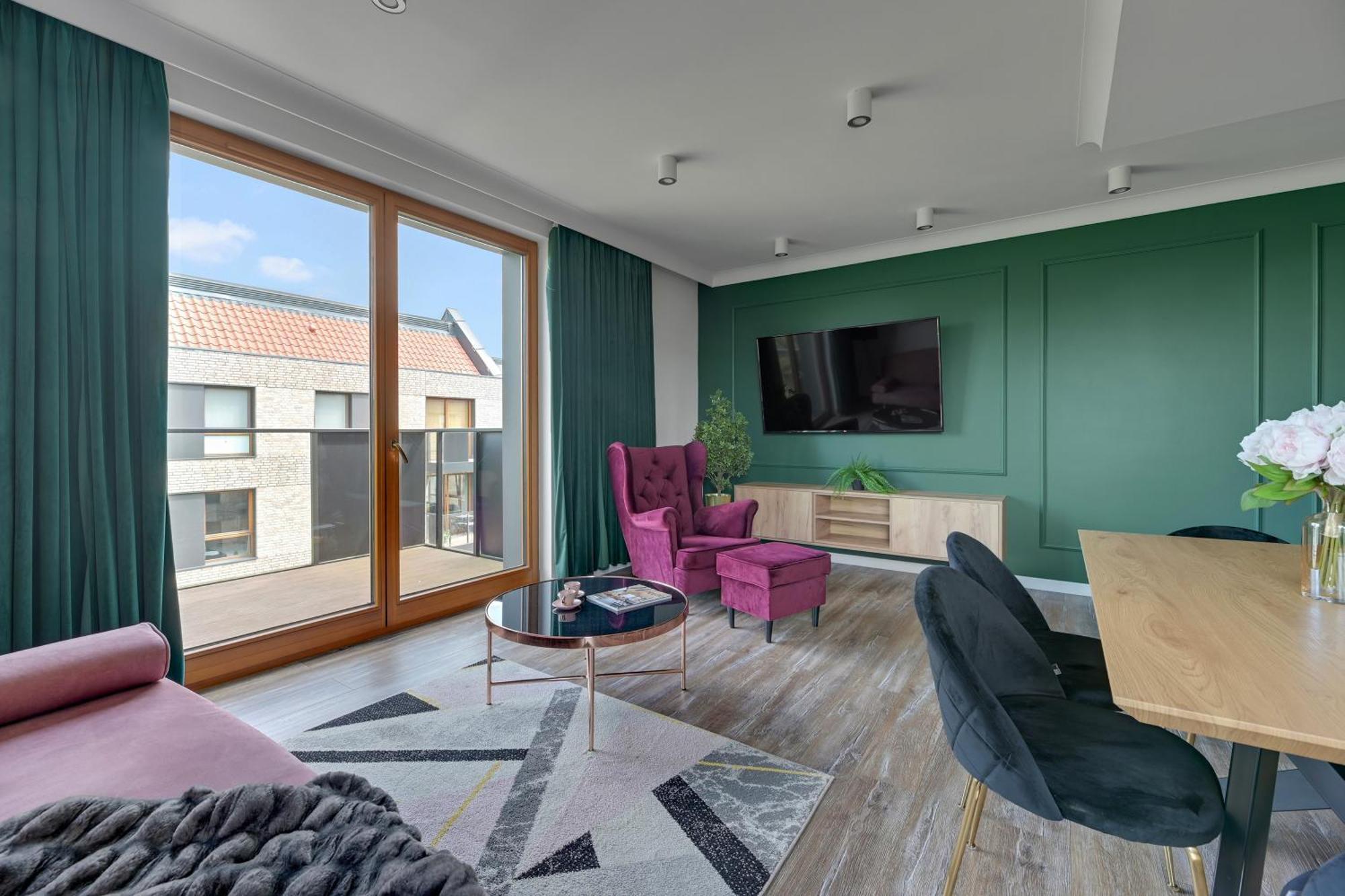 Front Park Apartments With Parking By Lion Apartments Gdańsk Exterior foto